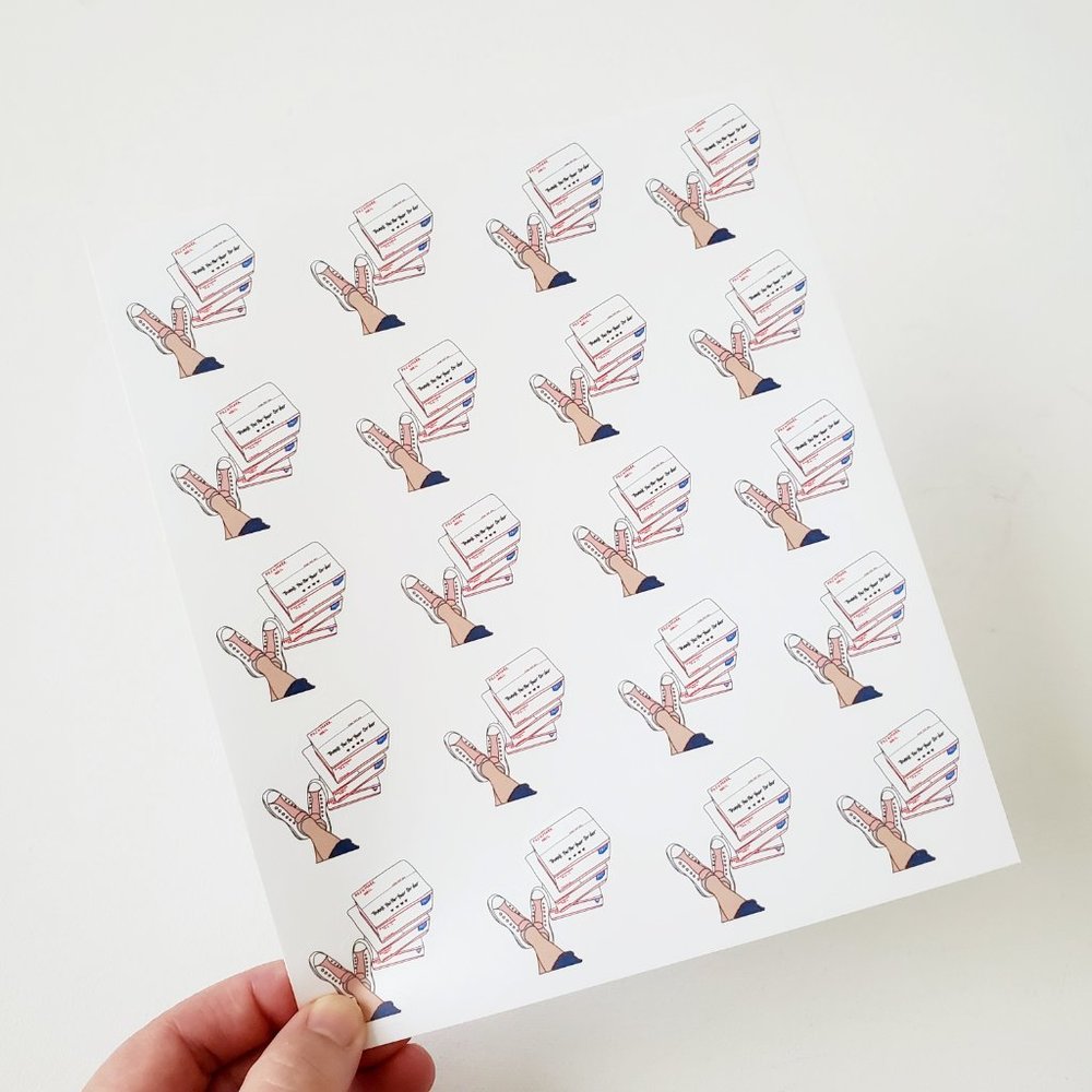 LB011 Custom Handmade Poshmark Stickers USPS Packages Thank You  [Price Firm] - Picture 3 of 8